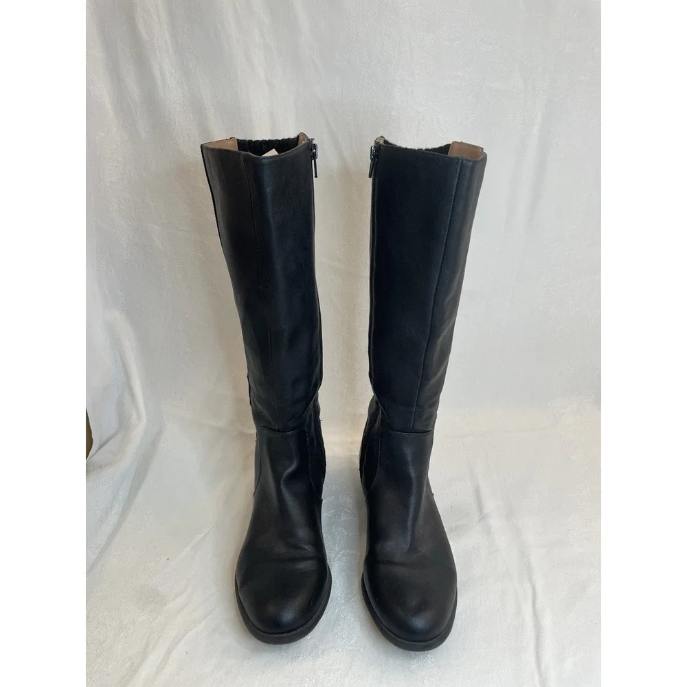Life Stride X-Amy Tall Knee High Riding Boots Women's Size 8.5W Black
